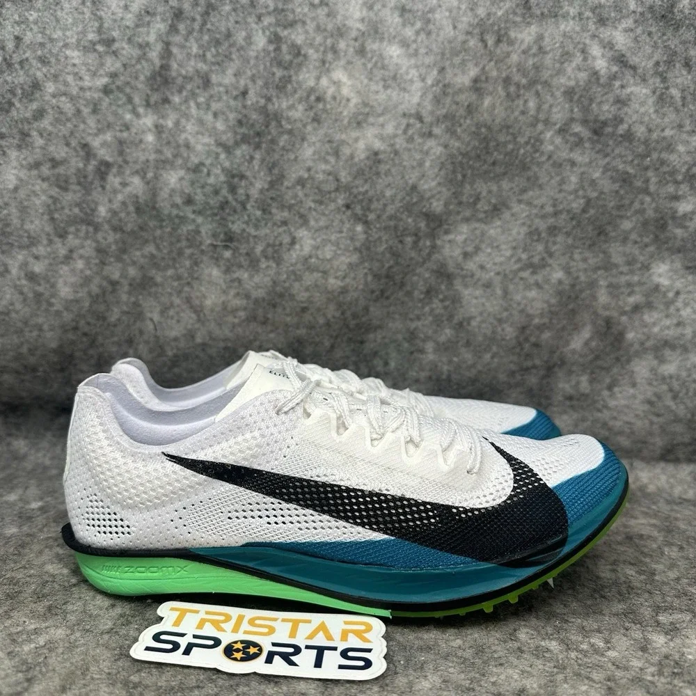 Nike ZoomX Dragonfly 2 Elite Track Shoes Mens Size 7.5 White Green FZ9315-102